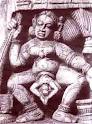 The Hindu Goddess Kali Squatting