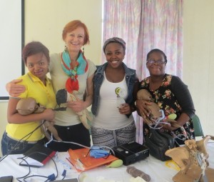Happy Midwives after Shoulder Dystocia and Helping Babies Breathe Workshop