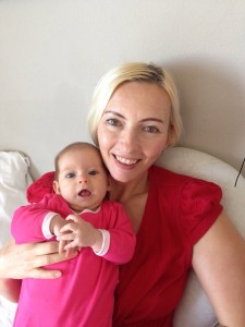 Lieveke and her beautiful baby girl